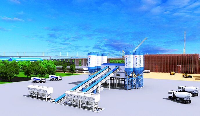 3D Figure 2 – stationary Concrete Batching Plant