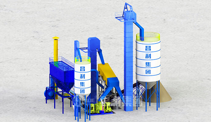3D rendering image 1-Sand making plant