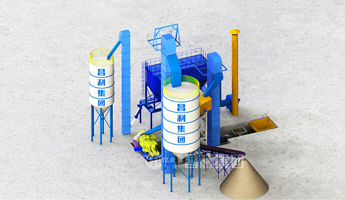 3D rendering image 2-Sand making plant