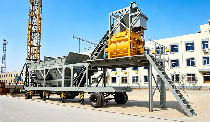 Foldable Mobile Concrete Batching Plant