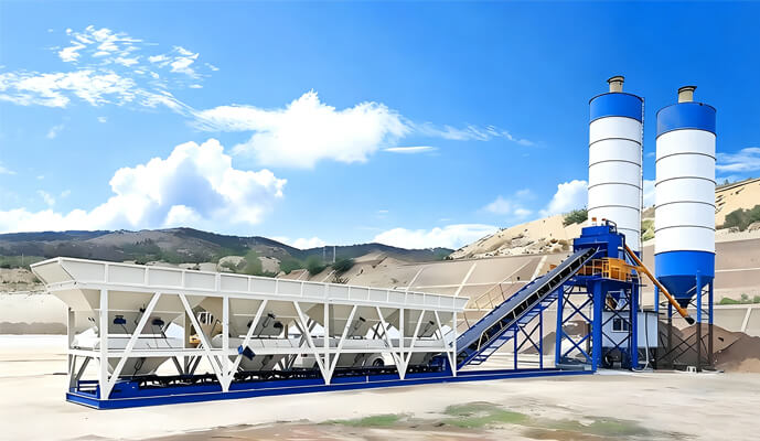 Free Foundation Concrete Batching Plant