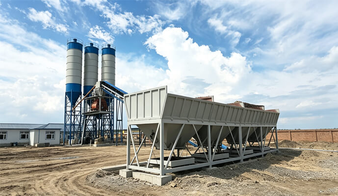 Free Foundation Concrete Batching Plant