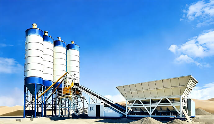 Free Foundation Concrete Batching Plant