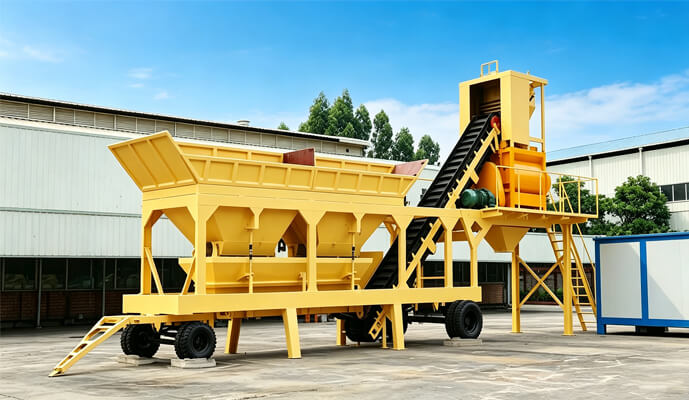 Foldable Mobile Concrete Batching Plant
